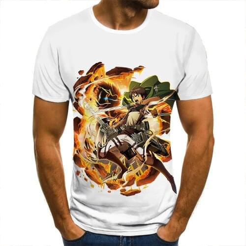 3D T-Shirt Attack On Titan LeadClothing Men Women Children Short Sleeve Cool Tees Fashion Casual Summer Boy Girl Kids Streetwear