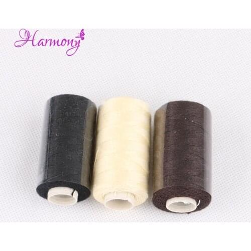 12pcs/box Black color cotton thread for hair extension 12yards 110m machine cotton sewing thread European quality