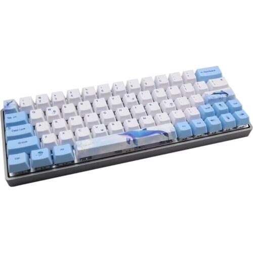 61+11 Keys OEM PBT Keycaps Full Set Mechanical Keyboard Keycaps PBT Dye-Sublimation Cherry Keycaps