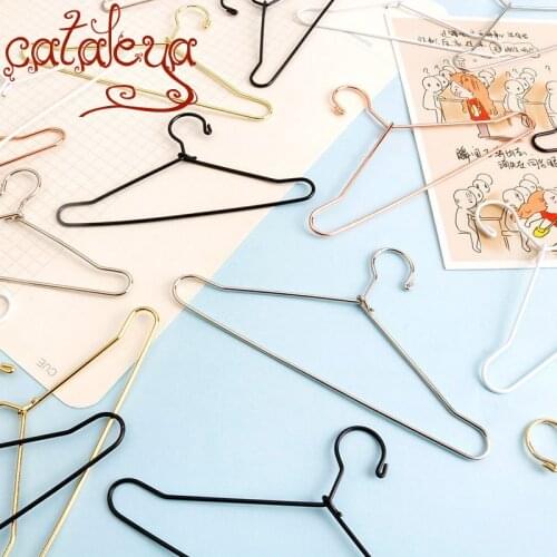 Cateleya Bjd Doll 3/4/6/8 Points ob11 Mini Baby Clothes Metal Coat Hanger Ten pieces