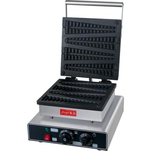 Commercial Lolly Waffle Maker Machine Crispy Corn Hot dog Waffle Maker Non-stick Christmas tree cake machine