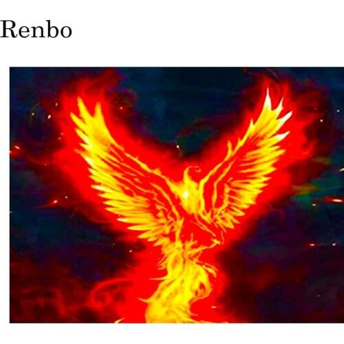 Full Drill Square Round 5D Diamond Painting Phoenix Diy Diamond Embroidery Mosaic Bird Cross Stitch Kit Home Decoration New