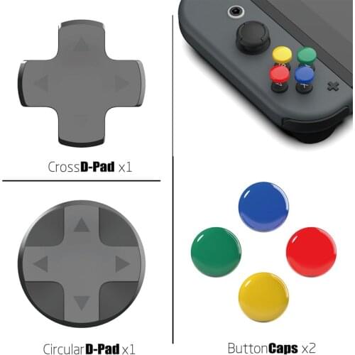 Nintend Switch Custom DIY Thumb Grip Set Joystick Cap Analog Stick Caps D-Pad Button For Nintendos Switch NS Joycon Controller