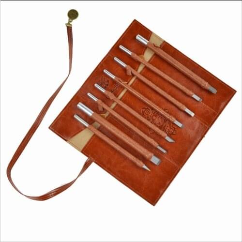 NEW 8Pcs/set Tungsten steel Stone Carving chisel hand Tools set