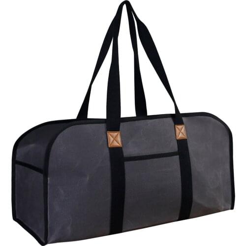 Portable Firewood Wood Log Carrier Bag Outdoor Camping Firewood Holder Carry Storage Bag Handbag Wood Handling Canvas Premium