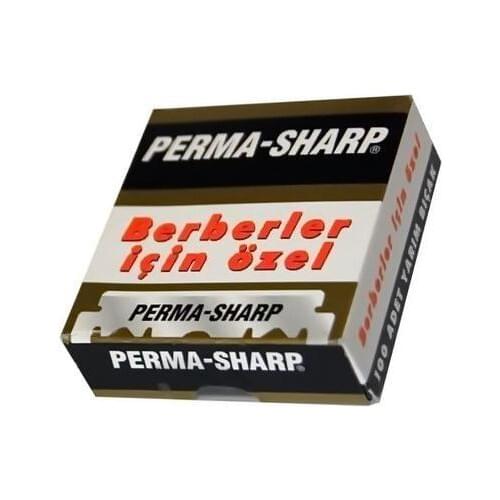Perma-Sharp For Barbers Custom 100 PCs Half Razor
