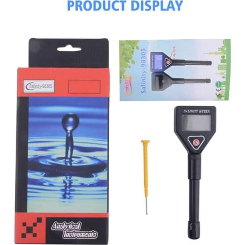 Portable Salinity Meter Salinometer Halometer Seawater Food Salinity Tester 63HA