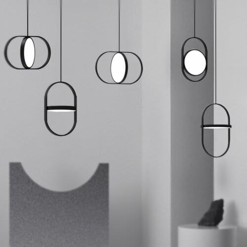 Luminaire suspendu industrial lamp crystal LED pendant lights bedroom hanging lamp