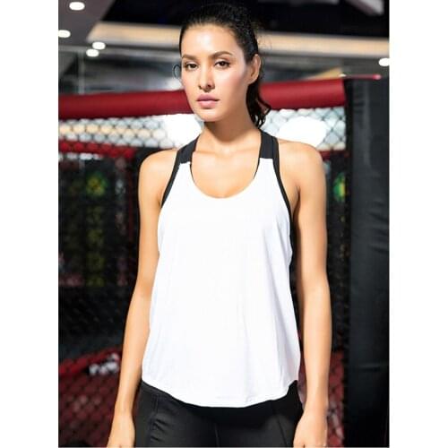 Plus Size Activewear Ladies Sports Vest Fitness Yoga Running T-Shaped Back Hollow Sling Quick-Drying Loose Fashion Activewear