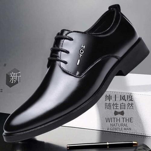 Cow Leather Shoes Rubber Sole EXTRA Size 47 Man Office Business Dress Leather Flats Man Split Leather Wedding Shoes 2021 Man