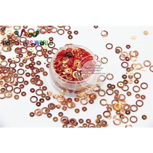 SHYJ714-66 Amazing Glitter Sequins Ring Circle Dot shaped sequins for nail Art or DIY decoration