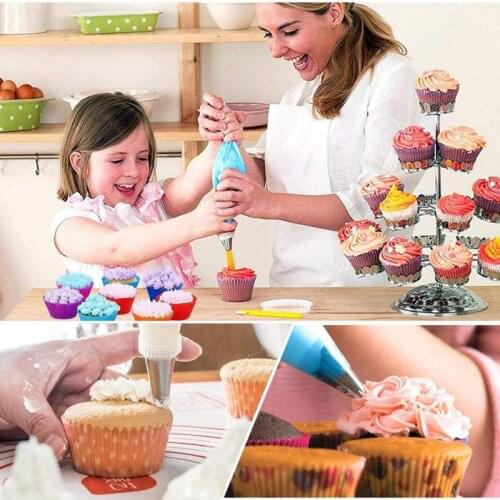 Cake Decoration 82PCS/Set Baking Tool Set Stainless Steel Nozzle Cream Scrapers Pastry Bag Icing Piping Converter DIY Cream