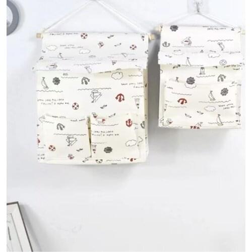 Waterproof Multi-layer Hanging Bag Wall-mounted Storage bag Small Cloth bag Behind The Door Dormitory Bedroom Wall Storage bag