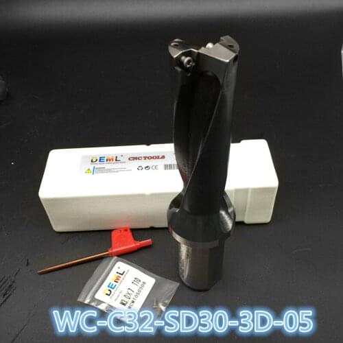 WC-C32-3D-SD30-WC05/WC-C32-3D-SD30.5-WC05, Drill Type For Wcmt050308 Insert U Drilling Shallow Hole,indexable insert drills