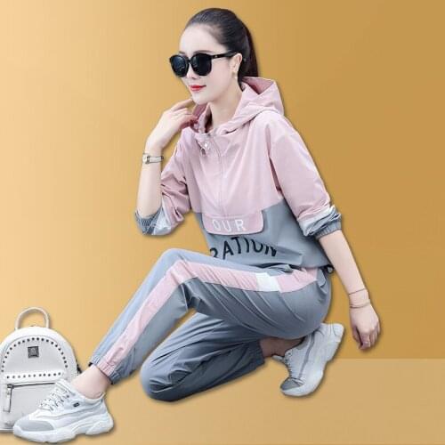2021 Women Hoodies Sportswear half zipper casual suit dance costume two piece western style ladys sweater
