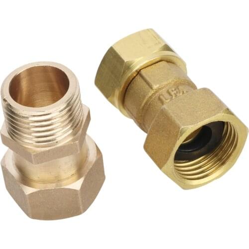 1/2" Male/Female Thread Union Straight Connector Garden Irrigation pipe connection Adapter Pipe Brass Compression Connector