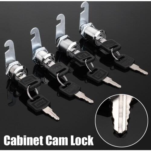 1pcs 16/20/25/30mm Mailbox Lock Furniture Door Cabinet Drawer Cam Locks with 2 Keys