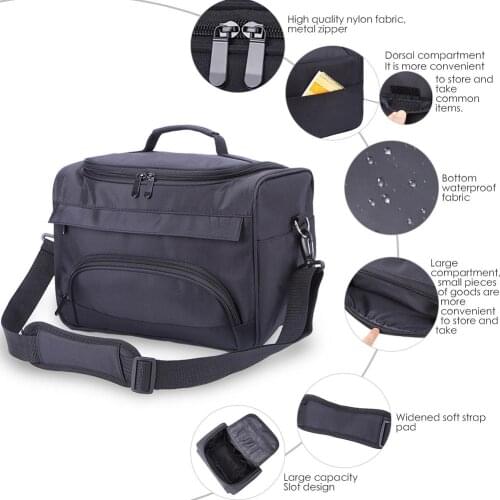 Large Multi-functional Storage Bag Hairdressing Tools Bag Portable Salon Scissor Comb Trimmer Storage Case Cosmetic Organizer