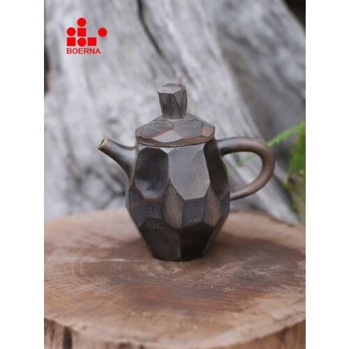 BOERNA Nixing Teapot Nixing Clay Diamond Tea Pot beauty kettle Raw ore Pure Handmade Teaset Authentic by Master with Gift Box