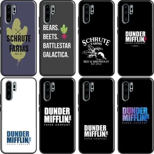 Dunder Mifflin The Office Soft Phone Case For Huawei P20 P30 P40 Lite Mate 10 20 Pro P Smart 2019 2021 Back Cover