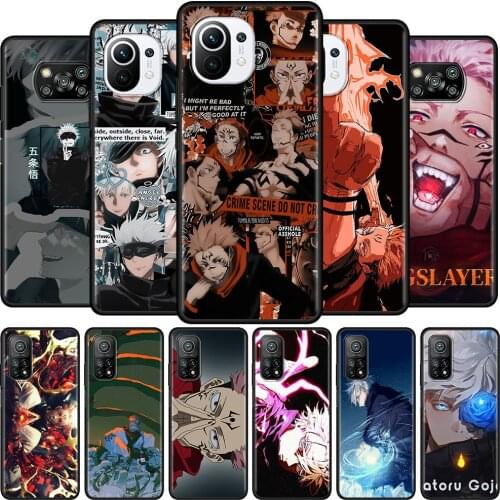 Anime Jujutsu Kaisen For Xiaomi Mi Poco X3 NFC 10T Pro M3 9T 11 Phone Case Note 10 Lite 9 F3 F1 CC9 Soft Silicone Back Cover Cas