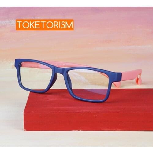 Toketorism Children Silicone Optical Frame Anti Blue Glasses for Boy and Girl