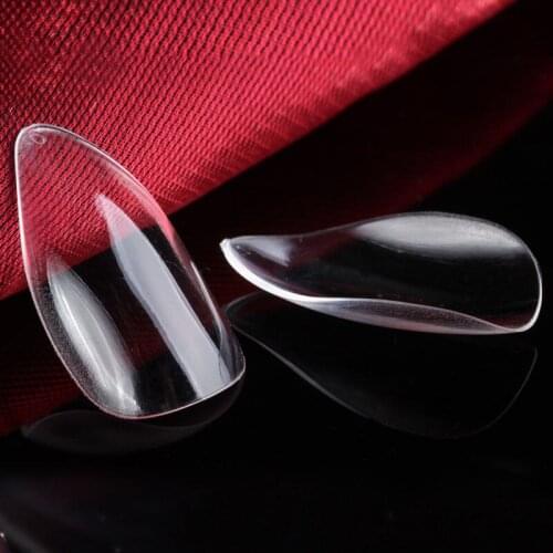 Dropshipping 500pcs/ Pack Natural Color Oval Pointy Full False Nail Tips Almond Shape Acrylic Gel Claw SMJ