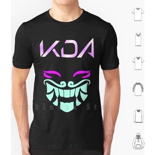 The Artists Mask T Shirt DIY 100% Cotton 6xl League Legends Akali Ahri Evelynn Kaisa Dragon Kda K Pop Pop Star Popstar Skin