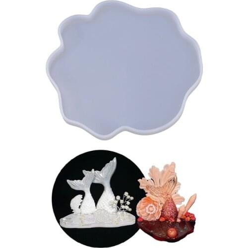 Crystal Epoxy Resin Mold Irregular Coaster Casting Silicone Mould Making Tool