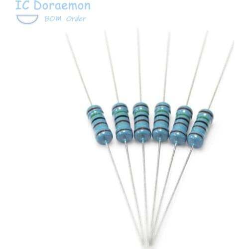 20PCS 1W Metal Film Resistor 1% 0.1R~1M 2 4.7 10R 22R 47R 100R 330R 1K 4.7K 10K 22K 47K 100K 330K 470K 10 22 47 100 330 1M Ohm