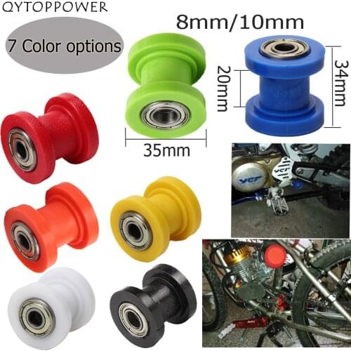 8mm or 10mm Motorcycle motorbike Chain Roller Tensioner Pulley wheel guide For Kayo BSE SSR SDG Thumpstar Pit Pro Pit Dirt Bike