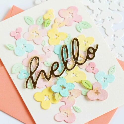 New Hello Hey Hi letters metal Cutting Dies Stencils DIY Scrapbooking Paper/photo Cards Embossing Dies