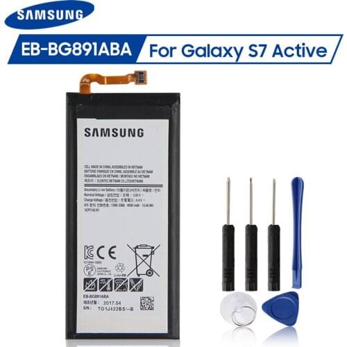 Original Samsung Battery EB-BG891ABA For Samsung GALAXY S7 Active SM-G8910 G891F G891A G891L G891 G891V SM-G891L 4000mAh