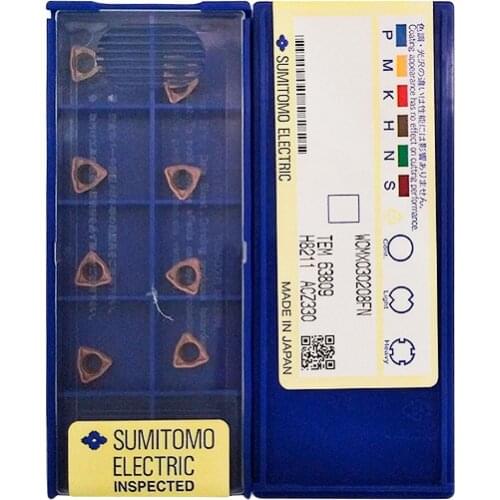 Original Carbide Insert CNC WCMX030208-FN ACZ330 Universal Blade U Drill