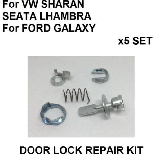 X5 Door Lock Cylinder Repair Kit For VW SHARAN SEAT ALHAMBRA For FORD GALAXY FRONT LEFT RIGHT OE# 6K0837223A
