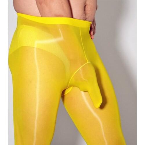 Sissy Mens Pantyhose Nylon Sleeves Open/Closed Penis Sleeve Oil Shiny Light Tight Stockings Gay Underwear