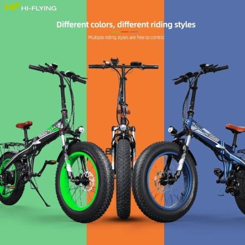 EU Warehouse Stock Powerful 48V 500W Foldable Electric Fat Bike