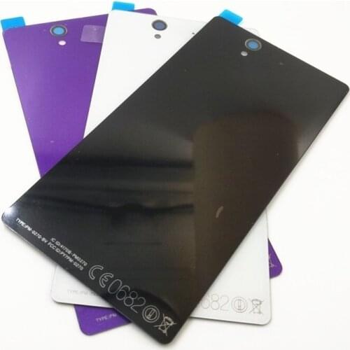 Glass Battery Housing Cover L36H Replacement Back Cover Cases With NFC For Sony xperia Z L36H L36 C6603 C6602