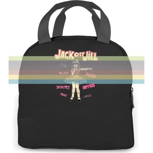 Vintage Jack Off Jill 1994 NEVER WORN! nin marilyn son New Reprint women men Portable insulated lunch bag adult