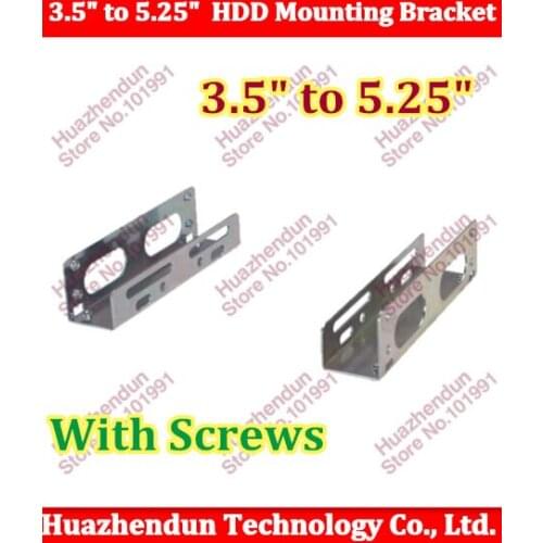 20pair/lot High Qulality Free Shipping 3.5" to 5.25" Hard Disk Drive HDD Mounting Bracket Tray with screws