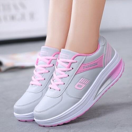 New Sneakers Women Shoes Breathable Womens Comfortable Sneakers Vulcanized Shoes Platform Wedge Women Sneakers Ladies Shoes