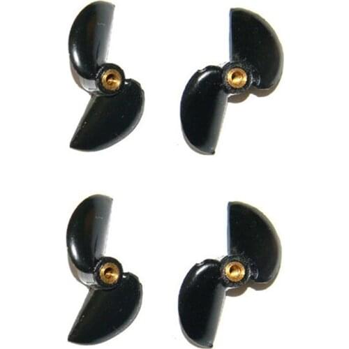 4PCS/Lot 3mm Screw Thread Diameter 36mm CWCCW Propeller Nylon M3 Paddle for Small Speedboat and DIY Foam Boat Accessories