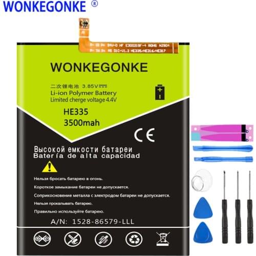 WONKEGONKE HE335 Battery For Nokia 6 nokia6 N6 TA-1000 TA-1003 TA-1021 TA-1025 TA-1033 TA-1039 Batteries Bateria