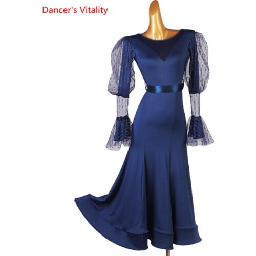 Ballroom professional clothes for women High-End Custom Female Child Rumba Cha-cha Tango ballroom dance competition dresses
