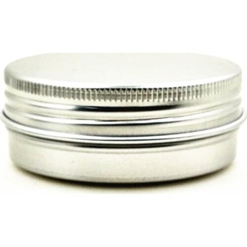 40ml/g Aluminium jar Balm Tins pot containers with screw thread for comestic, Lip Gloss Candle ,Craft Nail Art