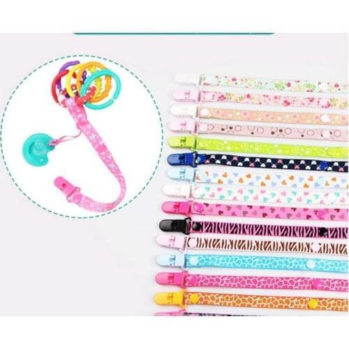 200pcs Baby Pacifier Clip Pacifier Chain Clip Nipple Holder For Nipples Children Pacifier Clips Teether Anti-drop Rope
