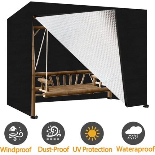 Outdoor Garden Swing Cover 210D Oxford Cloth Waterproof Dustproof UV Furniture Cover Protector Garden Rain Snow Chair Sofa Cover