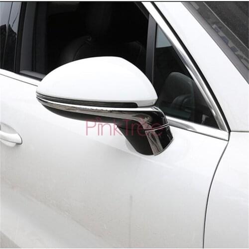 Chrome Door Mirror Trim Rear View Mirror Cover Trim Car Styling Accessories For Porsche Cayenne 2018 2019