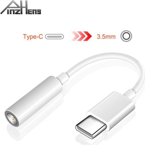 PINZHENG Type C To 3.5mm Jack Earphone Cable USB Type-C 3.5 AUX Headphone Adapter For Samsung Huawei Xiaomi USB C Audio Cable
