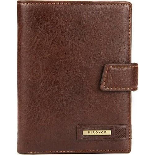 Foreign Trade Men Middle Long Wallet 3 Folds New Passport Passcard Pocket Vertical Section Credit Card Holder Coin Purse Wallet